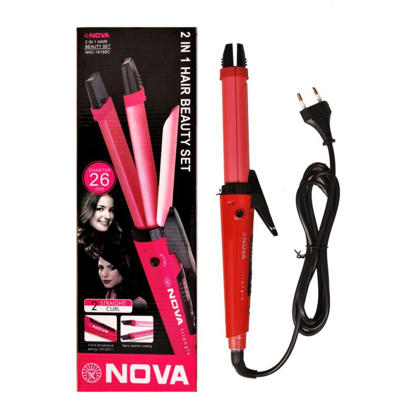 Combo of Nova Hair Dryer 2 in 1 Hair Styler
